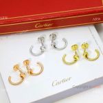 Iced Out Cartier Juste Un Clou Nail Earrings AAA Replica